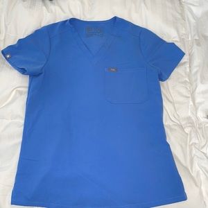 Figs light blue xs scrub tops
